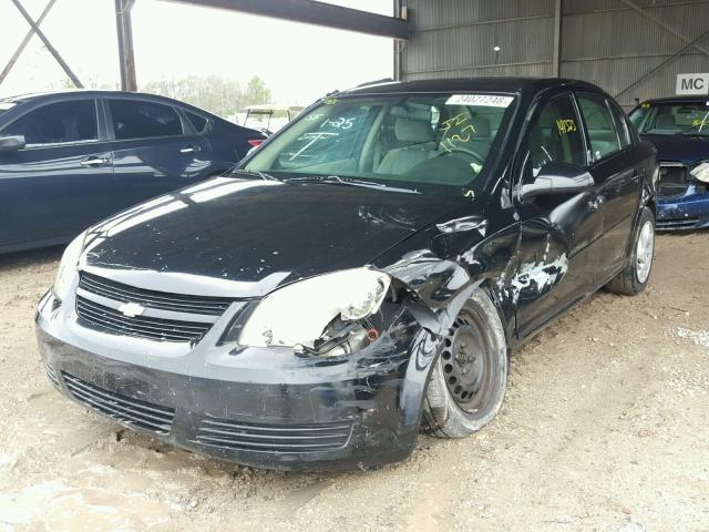 1G1AK58F787152969 - 2008 CHEVROLET COBALT LS BLACK photo 2