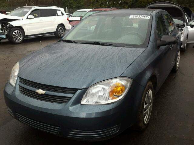 1G1AK55F377362309 - 2007 CHEVROLET COBALT LS BLUE photo 2