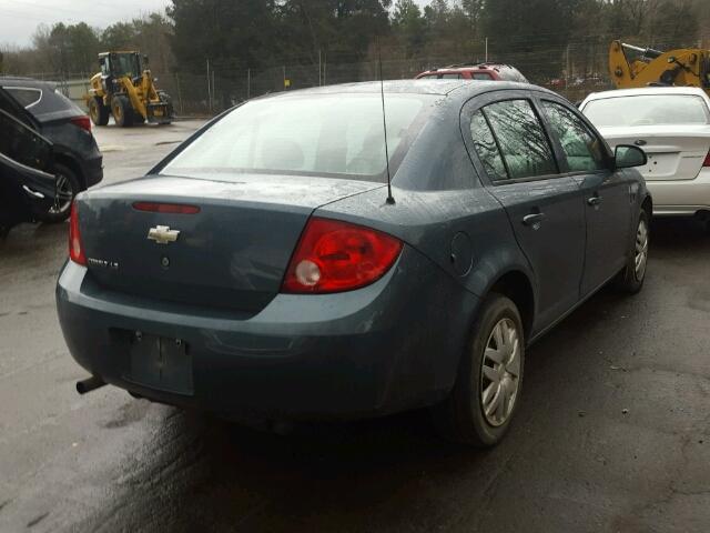 1G1AK55F377362309 - 2007 CHEVROLET COBALT LS BLUE photo 4