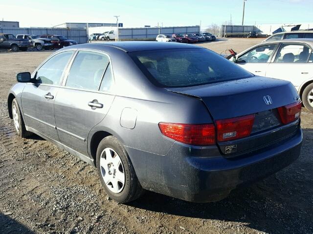 1HGCM56415A037957 - 2005 HONDA ACCORD LX GRAY photo 3