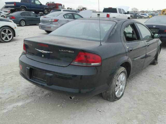 1C3EL66R25N534069 - 2005 CHRYSLER SEBRING LI BLACK photo 4