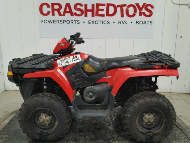 4XAMN76A8AB051822 - 2010 POLARIS SPORTSMAN RED photo 3