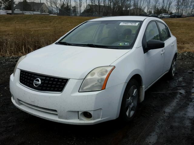 3N1AB61E08L736630 - 2008 NISSAN SENTRA 2.0 WHITE photo 2