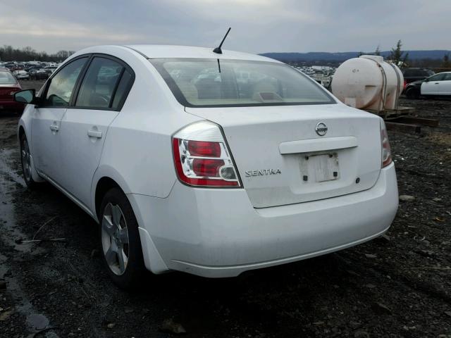 3N1AB61E08L736630 - 2008 NISSAN SENTRA 2.0 WHITE photo 3