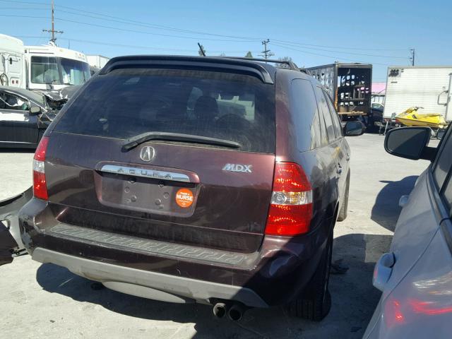 2HNYD18231H516072 - 2001 ACURA MDX MAROON photo 4