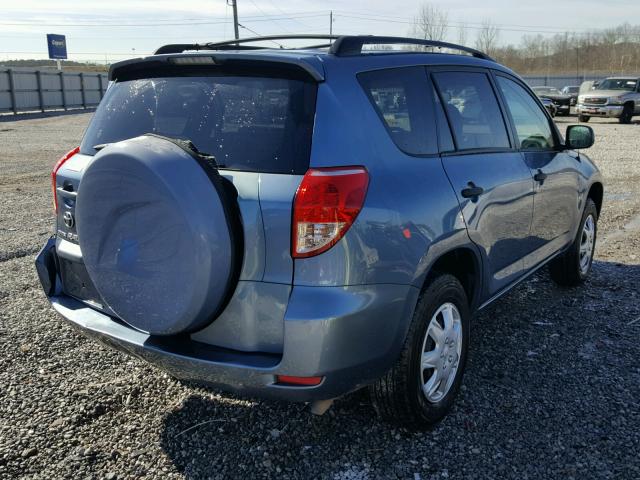 JTMZD33V076044284 - 2007 TOYOTA RAV4 BLUE photo 4