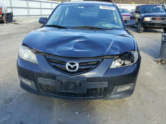 JM1BK123471611993 - 2007 MAZDA 3 S BLACK photo 9