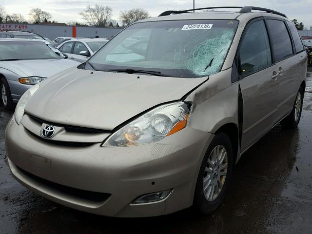 5TDZK22C69S280215 - 2009 TOYOTA SIENNA XLE BEIGE photo 2