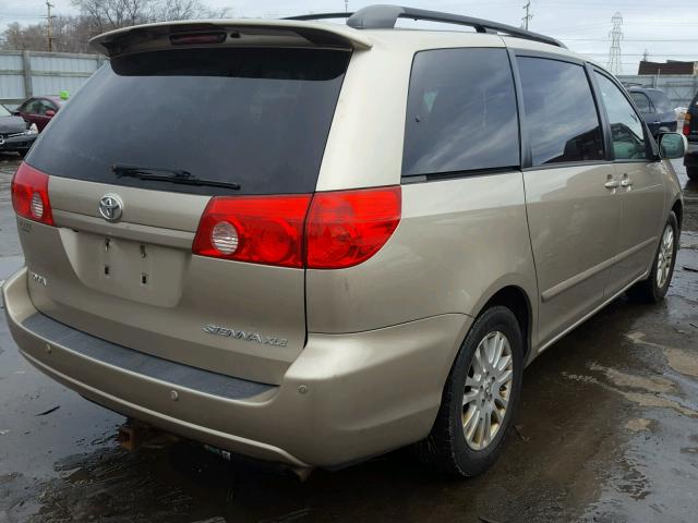 5TDZK22C69S280215 - 2009 TOYOTA SIENNA XLE BEIGE photo 4