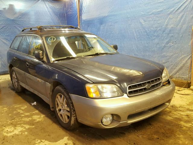 4S3BH665227657125 - 2002 SUBARU LEGACY OUT BLUE photo 1