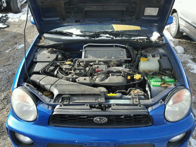 JF1GG29632G821946 - 2002 SUBARU IMPREZA WR BLUE photo 7