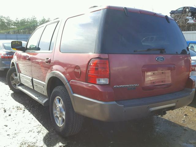 1FMFU18L63LC45919 - 2003 FORD EXPEDITION RED photo 3