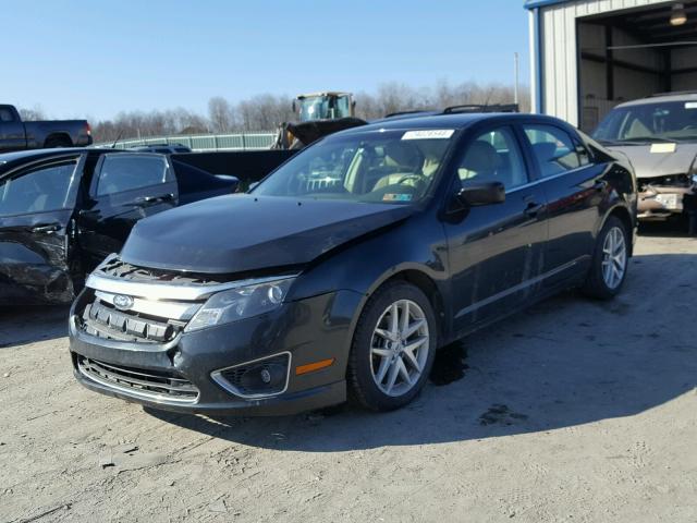 3FAHP0JA2AR135641 - 2010 FORD FUSION SEL BLACK photo 2