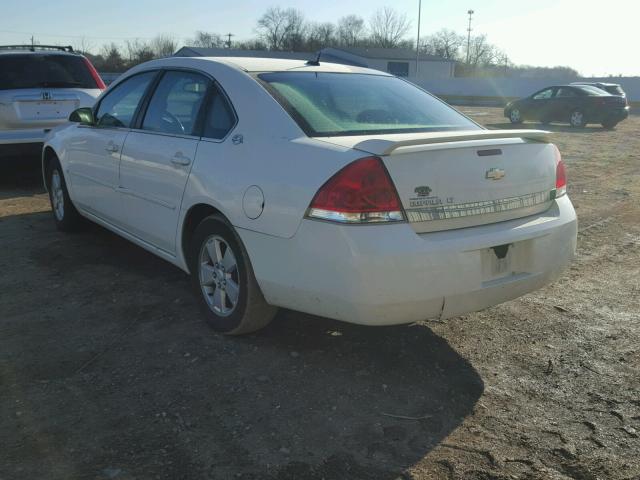 2G1WT58NX89265890 - 2008 CHEVROLET IMPALA LT WHITE photo 3