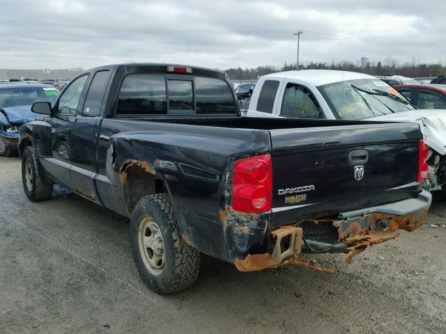 1D7HE22K96S532767 - 2006 DODGE DAKOTA ST BLACK photo 3