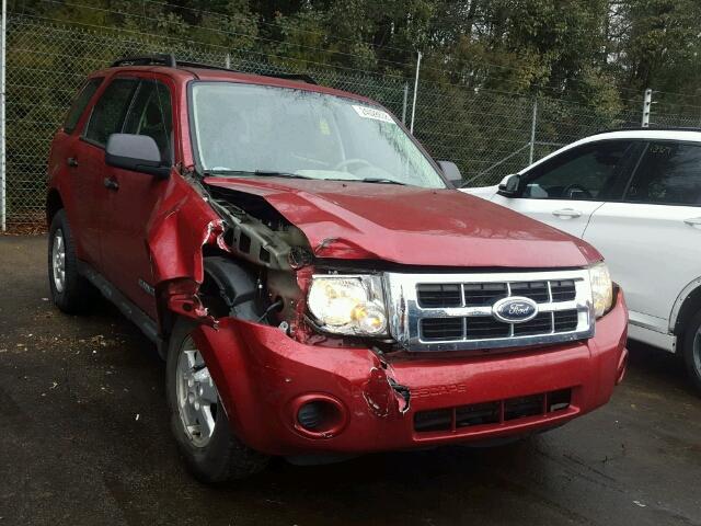 1FMCU02Z58KE38764 - 2008 FORD ESCAPE XLS BURGUNDY photo 1