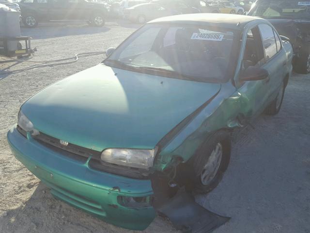 1Y1SK5283SZ047309 - 1995 GEO PRIZM LSI GREEN photo 2