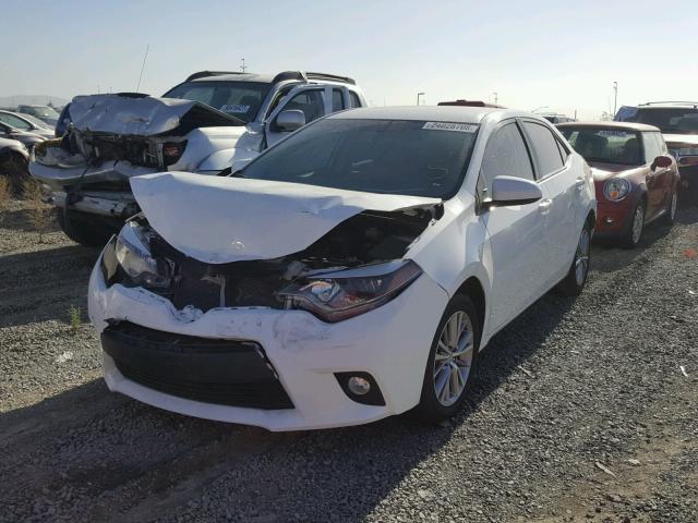 5YFBURHEXEP152608 - 2014 TOYOTA COROLLA L WHITE photo 2