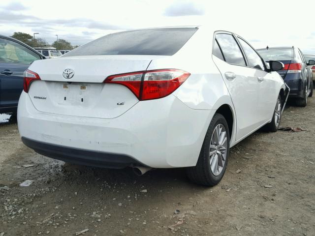 5YFBURHEXEP152608 - 2014 TOYOTA COROLLA L WHITE photo 4