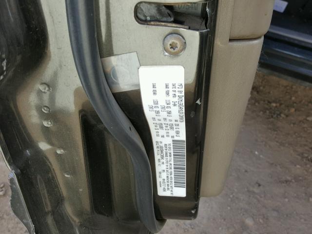 1J8GX58N04C385841 - 2004 JEEP GRAND CHER GRAY photo 10