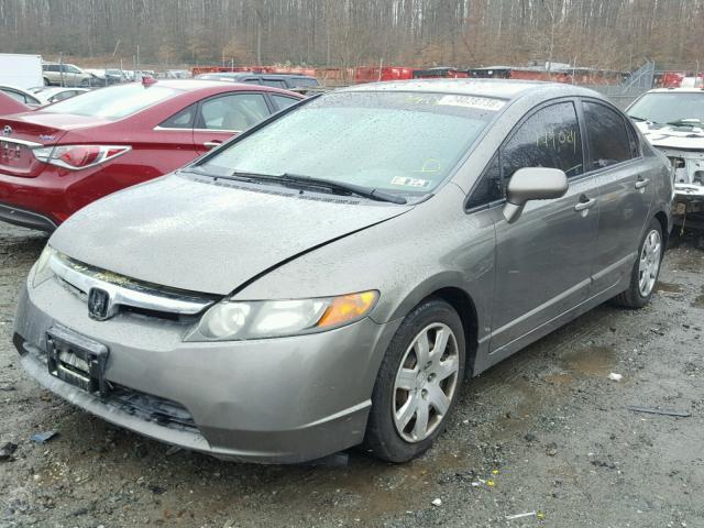 2HGFA16507H506368 - 2007 HONDA CIVIC LX CHARCOAL photo 2