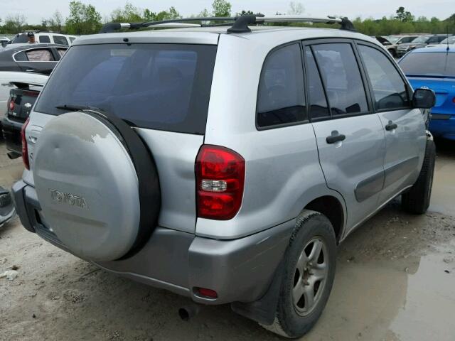 JTEGD20V140009933 - 2004 TOYOTA RAV4 SILVER photo 4