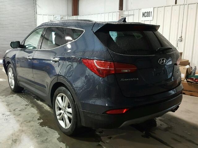 5XYZWDLA5FG238379 - 2015 HYUNDAI SANTA FE S BLUE photo 3