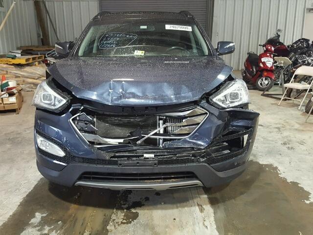 5XYZWDLA5FG238379 - 2015 HYUNDAI SANTA FE S BLUE photo 9