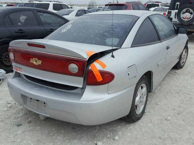 1G1JC12F447372711 - 2004 CHEVROLET CAVALIER SILVER photo 4