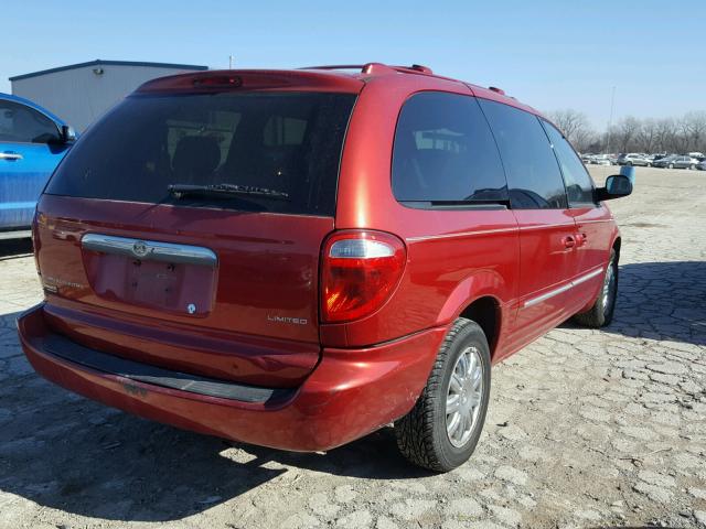 2C8GP64L34R547226 - 2004 CHRYSLER TOWN & COU MAROON photo 4