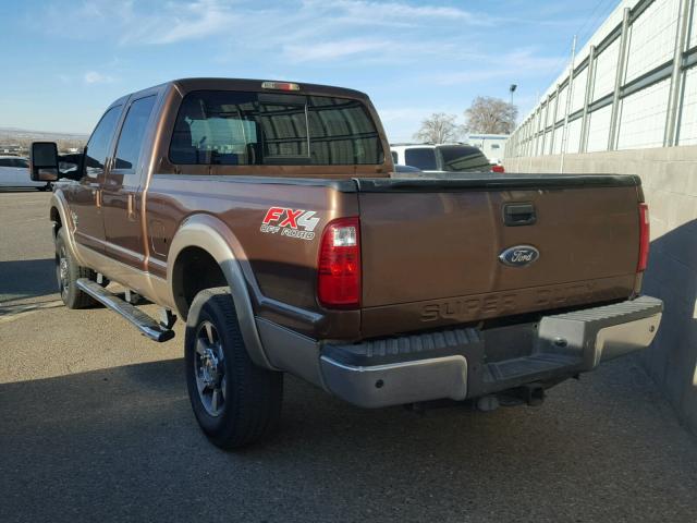 1FT7W2BT2CEC18299 - 2012 FORD F250 SUPER BROWN photo 3