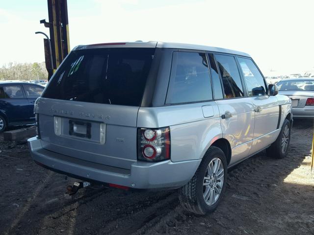 SALME1D49AA324784 - 2010 LAND ROVER RANGE ROVE SILVER photo 4