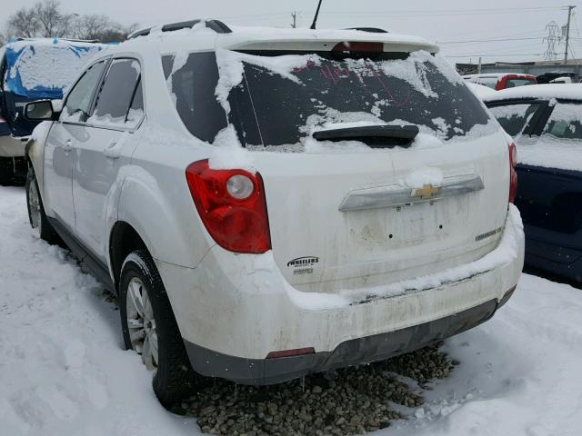 2GNFLNEKXD6322111 - 2013 CHEVROLET EQUINOX LT WHITE photo 3