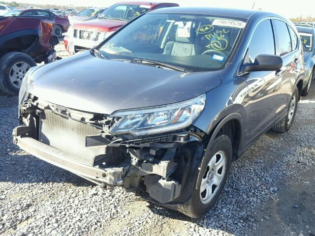 2HKRM3H35FH510285 - 2015 HONDA CR-V LX GRAY photo 2