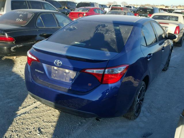 5YFBURHEXEP040276 - 2014 TOYOTA COROLLA L BLUE photo 4