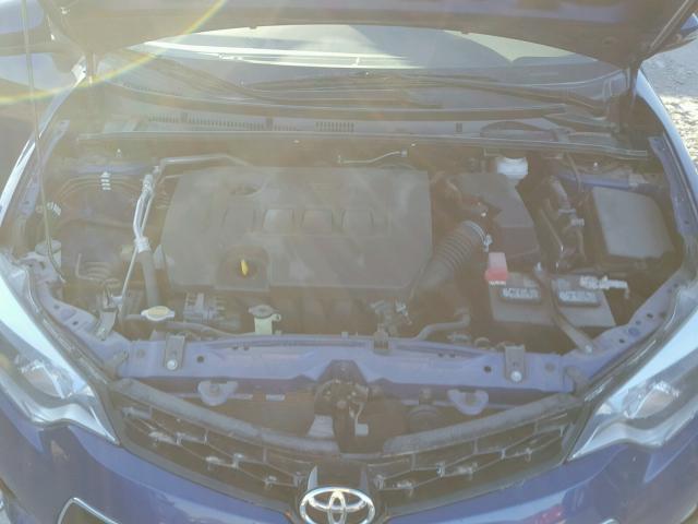 5YFBURHEXEP040276 - 2014 TOYOTA COROLLA L BLUE photo 7