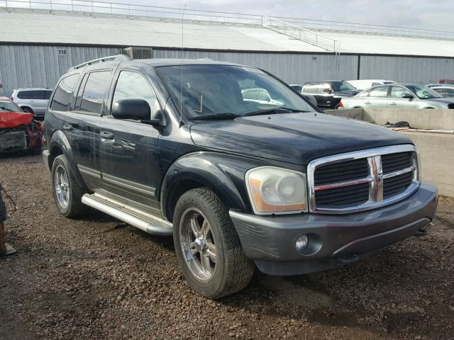 1D8HB48N15F566744 - 2005 DODGE DURANGO SL BLACK photo 1