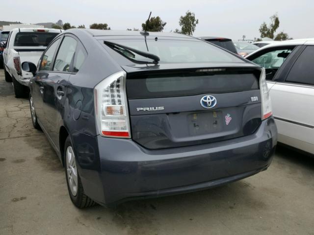 JTDKN3DU6A1133477 - 2010 TOYOTA PRIUS SILVER photo 3