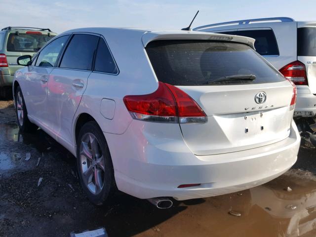 4T3BK3BB0BU061169 - 2011 TOYOTA VENZA BASE WHITE photo 3