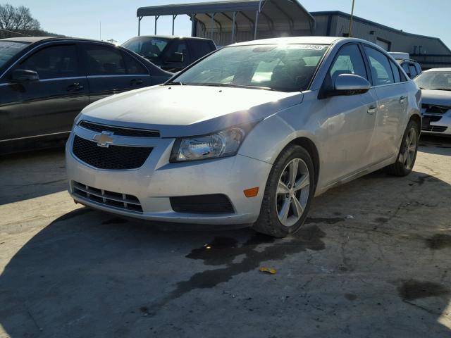 1G1PE5SB1D7262417 - 2013 CHEVROLET CRUZE LT SILVER photo 2