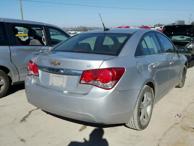 1G1PE5SB1D7262417 - 2013 CHEVROLET CRUZE LT SILVER photo 4