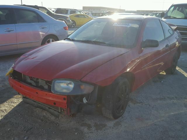 1G1JC12F437273319 - 2003 CHEVROLET CAVALIER RED photo 2