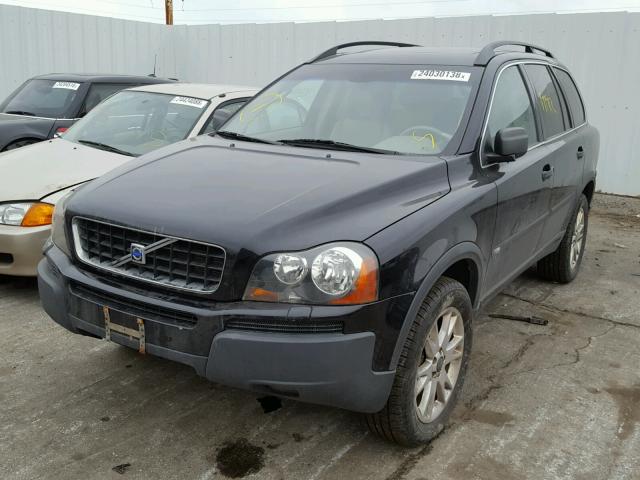 YV1CZ59H741084448 - 2004 VOLVO XC90 BLACK photo 2