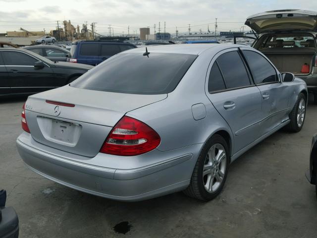 WDBUF56J06A879661 - 2006 MERCEDES-BENZ E 350 SILVER photo 4