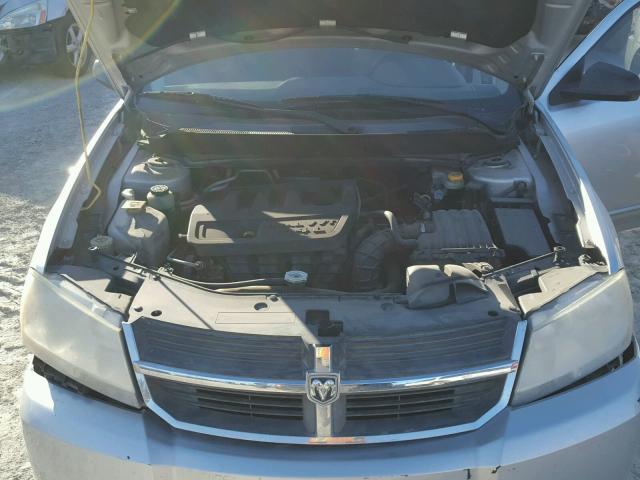 1B3LC56K78N641012 - 2008 DODGE AVENGER SX SILVER photo 7