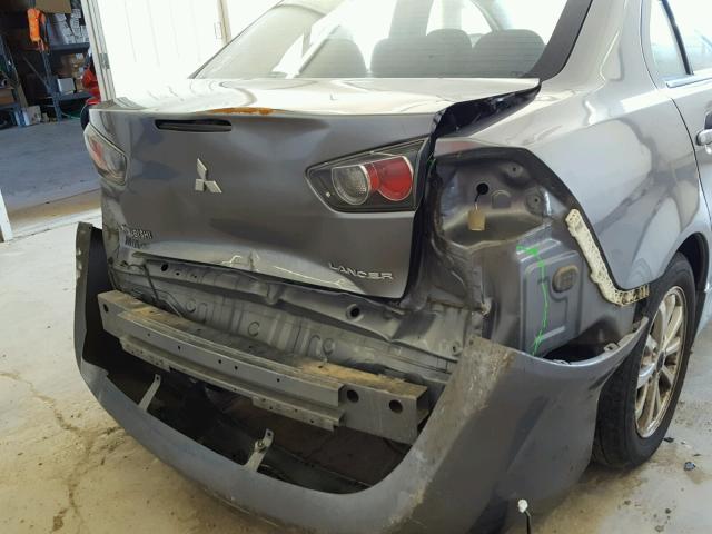 JA32U2FU8CU023931 - 2012 MITSUBISHI LANCER ES/ GRAY photo 9