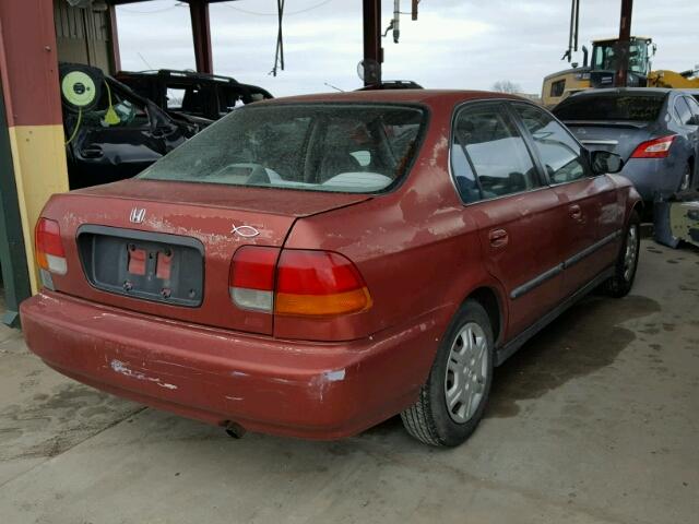 1HGEJ6606TL005365 - 1996 HONDA CIVIC LX RED photo 4