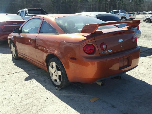 1G1AM15B377132656 - 2007 CHEVROLET COBALT SS ORANGE photo 3