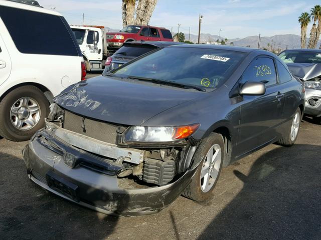 2HGFG12876H546881 - 2006 HONDA CIVIC EX GRAY photo 2