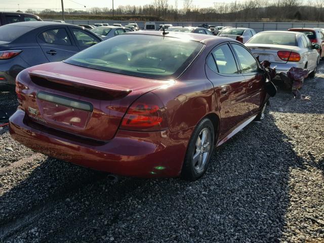 2G2WP552381164151 - 2008 PONTIAC GRAND PRIX RED photo 4